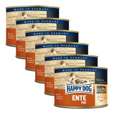 Happy Dog Pur - Ente/kachna, 6 x 200g