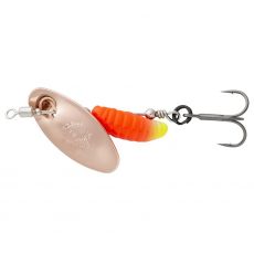 Savage Gear Třpytka Sticklebait Spinners Coppe Red Yellow, velikost 2, 5.8g