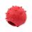 TPR Míček na pamlsky pro psy – červený 6,5 cm