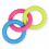 TPR Hračka pro psa – barevné kruhy s výstupky 18,5 cm