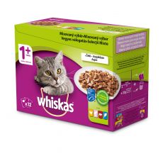 Whiskas kapsička Mixovaný výběr ve šťávě 12 x 100 g