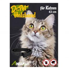Dr.Pet antiparazitární obojek pro kočky HNĚDÝ 43 cm