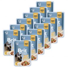 Kapsička BRIT Premium Cat Delicate Fillets in Gravy with Tuna 12 x 85 g