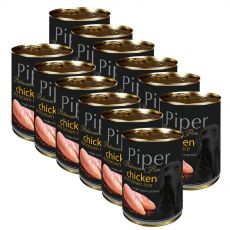 Konzerva Piper Platinum Pure kuře a hnědá rýže 12 x 400 g