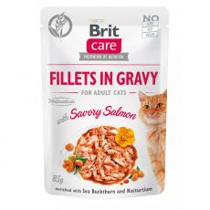 Brit Care Cat Fillets in Gravy Savory Salmon 85 g