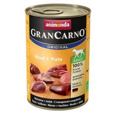 Animonda GranCarno Adult Plus hovězí + krůta – konzerva 400 g