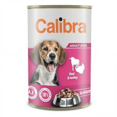 Konzerva Calibra Dog Adult tele a krůta 1240 g