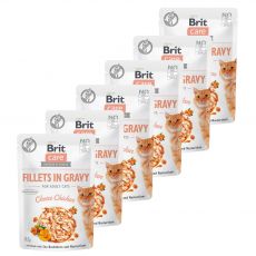 Brit Care Cat Fillets in Gravy Choice Chicken 6 x 85 g