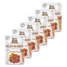 Brit Care Cat Fillets in Gravy Hearty Duck 6 x 85 g
