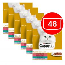 Konzerva GOURMET GOLD – mix kousky ve šťávě 48 x 85g