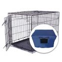 SET Klec Dog Cage Black Lux, S – 61,5 x 42,5 x 50 cm + přikrývka na klec
