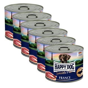 Happy Dog Sensible Pure France 6 x 200 g / kachna