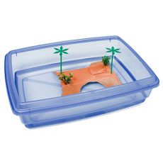 Bazén pro želvy - modrý - 43,5 x 34 x 11 cm
